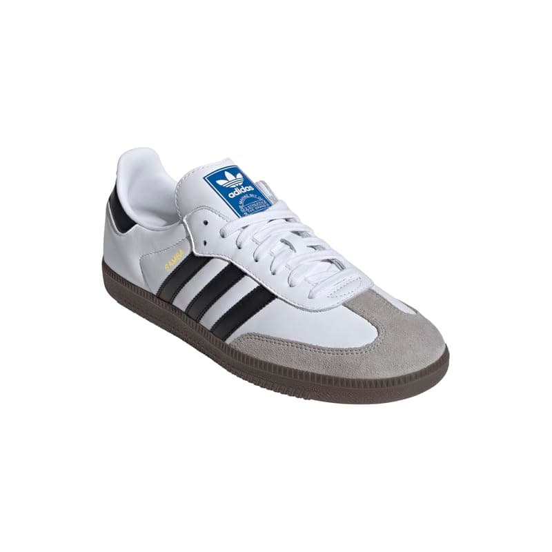 adidas Samba Og, Men's Gymnastics Shoes, White (Ftwr White/Core Black/Clear Granite Ftwr White/Core Black/Clear Granite), 8 UK (42 EU) - 9