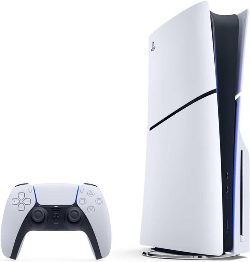 Sony, Console PlayStation 5 Édition Standard 1 To avec lecteur Blu-ray 4K, SSD Ultra-Rapide, Audio 3D, Ray Tracing, 1 Manette DualSense avec Retour Haptique et Gâchettes Adaptatives, Couleur : Blanche - 1
