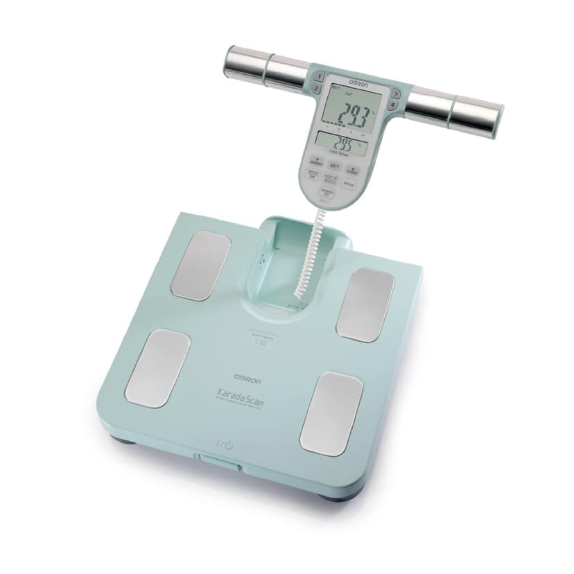 OMRON BF511 Full Body Composition Monitor with 8 Sensors - Tracks Weight, Body Fat, BMI, and More - Family-Friendly Scale (from 6 Years) - 150 kg / 330 lbs Capacity - 1