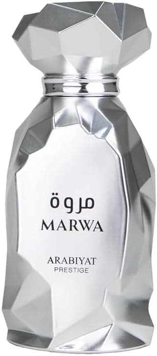 Arabiyat Prestige Marwa Eau de Parfum, 100ml Perfume, Silver For Men, No Box Only Bag, Made in UAE - 1