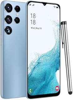 McMgc S25Ultra Téléphone Portable Pas Cher Android, écran 6,3 Pouces Incell, 2Go+16Go (SD 128Go), 3 Fentes (Double SIM+SD), Batterie 4500mAh, caméras 8MP+13MP, déverrouillage Facial (Blue) - 1
