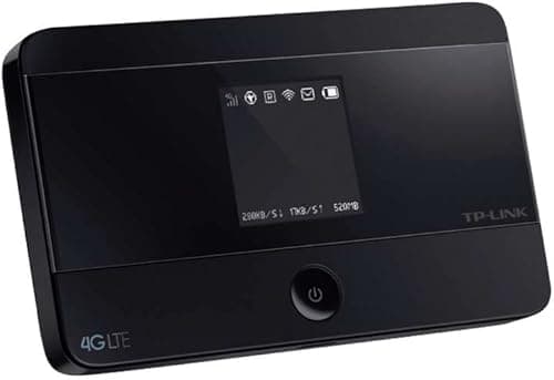 TP-Link Routeur Mobile 4G LTE-Advanced Bi-Bande: Débit 4G de 150 Mbps, Débit Wi-Fi de 300 Mbps en 2.4 GHz et 5 GHz, Batterie Rechargeable Longue Durée 2000 mAh, Antenne Interne, 1 Port Micro USB, 1 Emplacement Carte SIM (M7350 V4.0)
