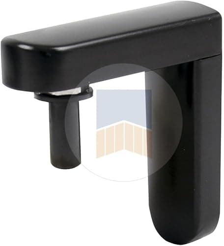 Hinge equ' Stainless Steel Vertical Door Hinge with Mini Composite, Black 9005
