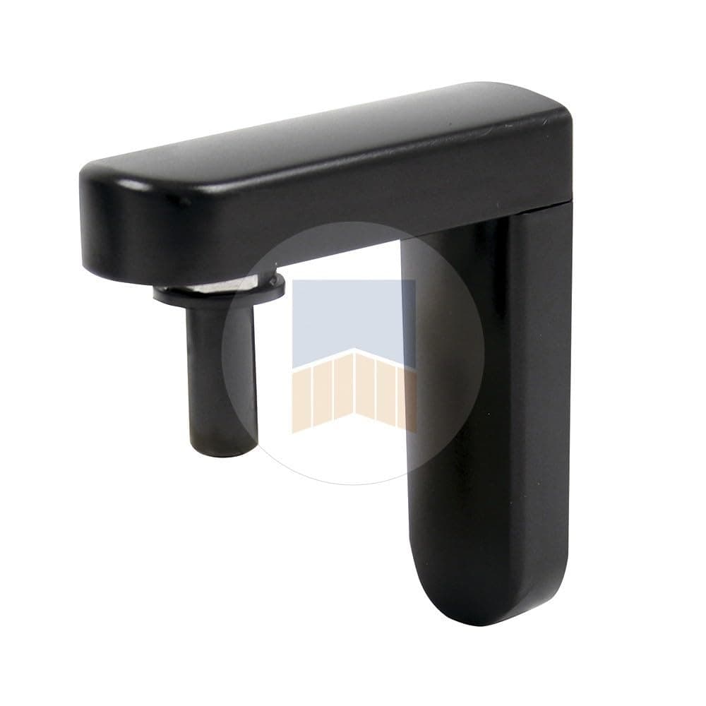 Hinge equ' Stainless Steel Vertical Door Hinge with Mini Composite, Black 9005