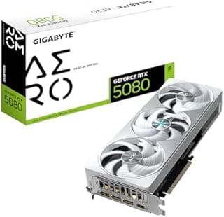 Gigabyte GeForce RTX 5080 AERO OC SFF 16G Graphics Card - 16GB GDDR7, 256bit, PCI-E 5.0, 2730MHz Core Clock, 3 x DisplayPort, 1 x HDMI, GV-N5080AERO OC-16GD - 1