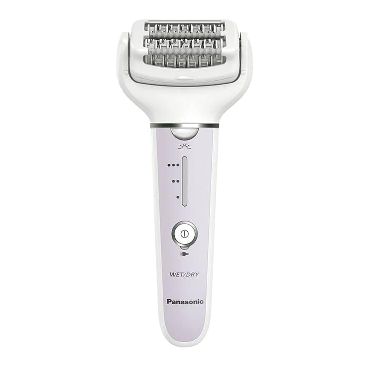 Panasonic ES-EY30-V503 Wet and Dry Epilator, Double Disc with 60 Tweezers, Flexible Head 90° Swivoting, 3 Speed Settings and LED Light, 30 Minutes Operation, Cordless - 9