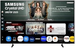 Samsung 43 Inch Crystal UHD U8075F 4K Smart TV, Amazing C…