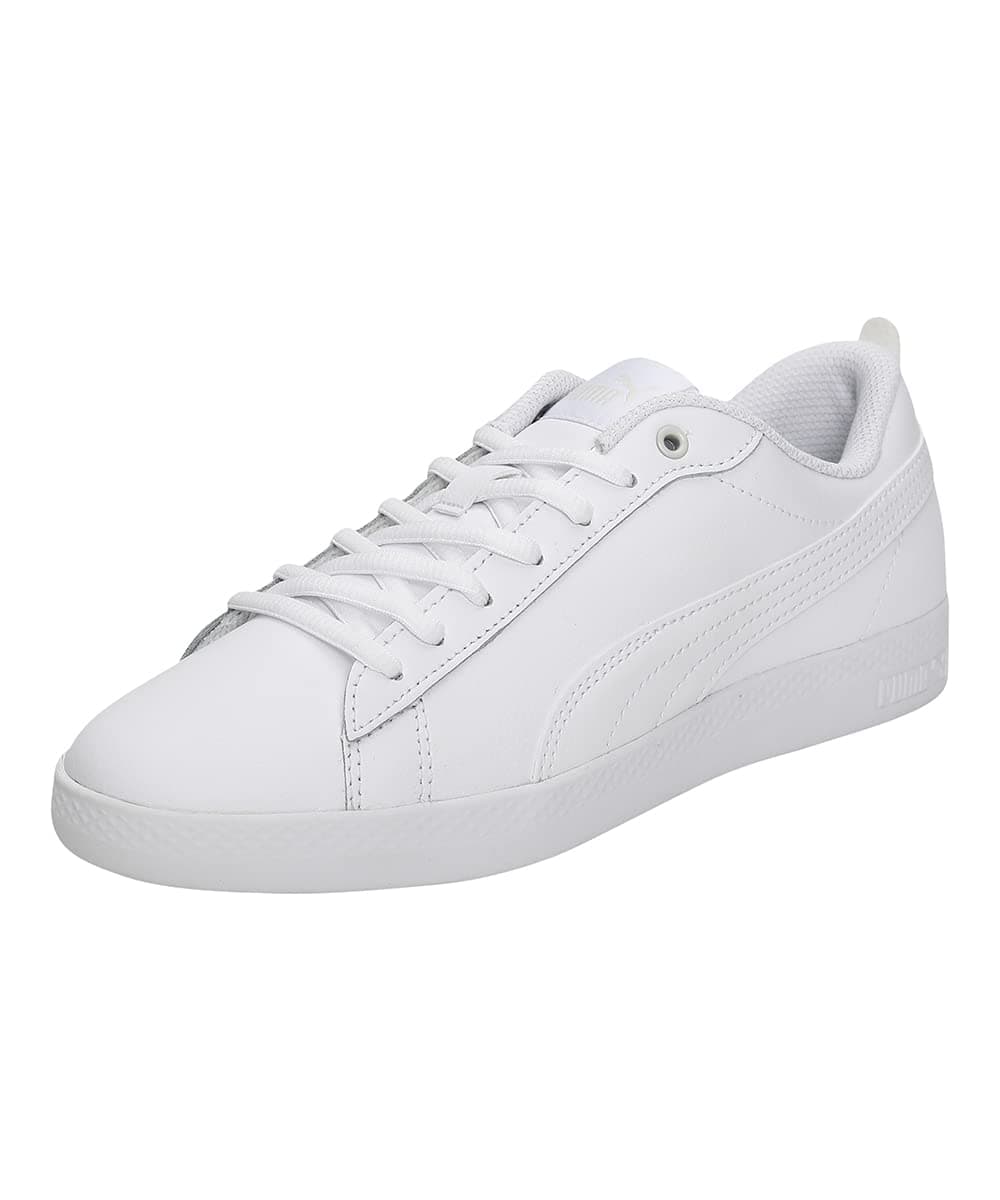 Puma Women Puma Smash Wns V2 L Sneakers, Puma White-Puma White, 7 UK