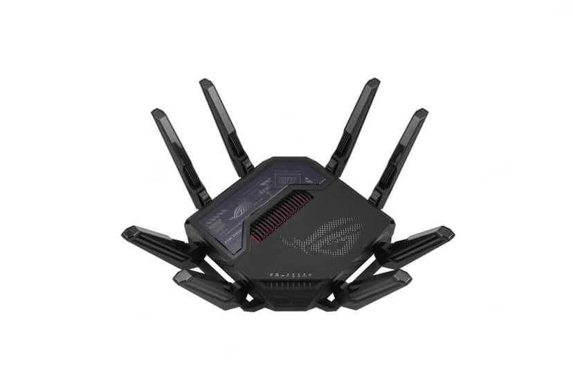 ASUS ROG Rapture GT-BE98 Quad-band WiFi 7 AiMesh Extendable Gaming Router, 25Gbps, 320MHz, 4K-QAM, Dual 10G Ports, Quad 2.5G Ports, Subscription-free Network Security, VPNs, 4G LTE/5G Mobile Tethering - 6