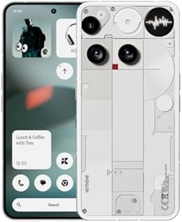 Nothing Phone (3) – Handy mit 50 MP Triple-Kamera, 24h Silizium-Kohlenstoff Akku, 6,67" 120Hz AMOLED Display, Glyph Matrix, 12GB + 256GB – Weiß - 1