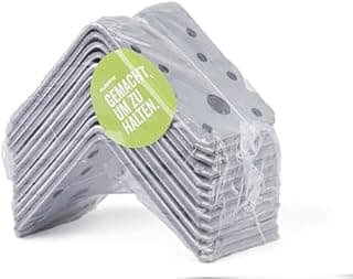 Alberts 330330 Équerre renforcée | galvanisée Sendzimir | 70 x 70 x 55 mm | Set de 12 pièces