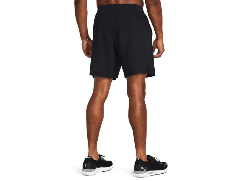 Under Armour UA Launch 7'' Shorts - Shorts - Bottoms - Black/White/Reflective - Size: LG - 5