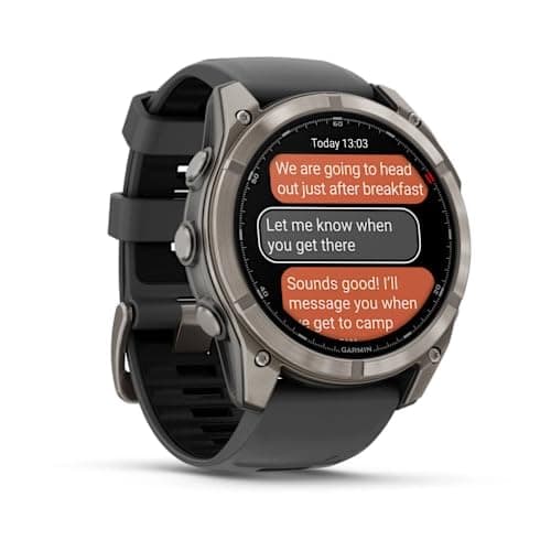 Garmin fēnix 8 Pro, 47mm LTE Premium multisport GPS smartwatch,AMOLED touch Screen,built in inReach technology, advanced health & training features,LED flashlight, up to 15 days battery life,Graphite - 4