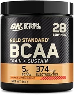 Optimum Nutrition Gold Standard BCAA en Poudre, Goût Pêche et Fruit de la Passion, 266g, 28 Doses - 1