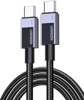 UGREEN Câble USB C PD 100W 20V 5A Charge Rapide QC 4.0 Nylon Tressé Compatible avec iPhone 17 Pro Max Air 16 MacBook iPad Pro Galaxy S26 Plus Ultra S25 A05S A35 A55 Redmi 14C A3 (3M) - 1