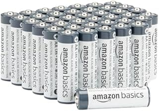 Amazon Basics 40-Pack AA Alkaline Industrial Batteries, 1…