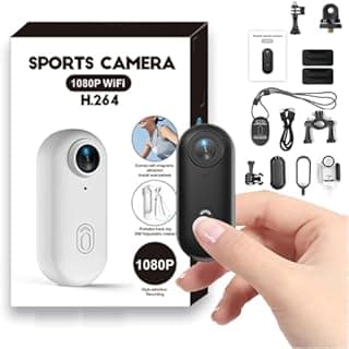 Winnes Mini Camera Sport 1080P WiFi Caméra Vlog Objectif …