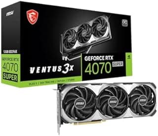 MSI GeForce RTX 4070 SUPER 12G VENTUS 3X OC Gaming Graphi…