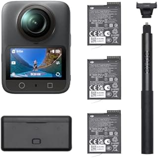 DJI Osmo 360 Adventure Combo, 360 Camera With 1-Inch 360° Imaging, Extended Battery Life With 3 Batteries, Native 8K 360° Video, 4K/120fps & 170° Boost Video, Action Camera for Sports, Vlog - 1