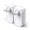 TP-Link 2000Mbps Powerline with 2 Gigabit Ethernet Ports and Integrated Socket, 2 Powerline Kit - Perfect Solution for Enjoying Multi-TV Service at Home -TL-PA9025P KIT (EN) - 2
