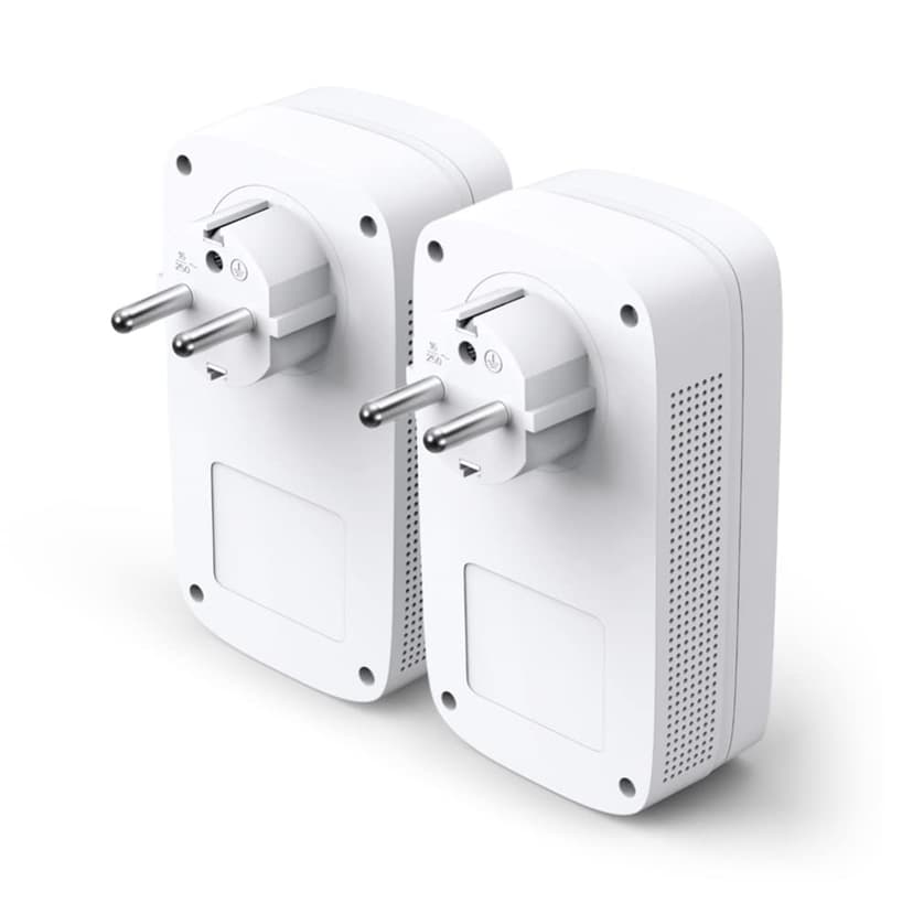 TP-Link 2000Mbps Powerline with 2 Gigabit Ethernet Ports and Integrated Socket, 2 Powerline Kit - Perfect Solution for Enjoying Multi-TV Service at Home -TL-PA9025P KIT (EN) - 2