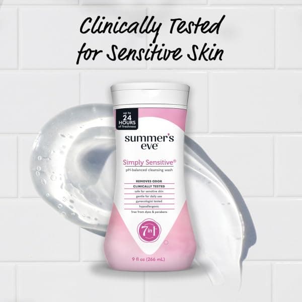 Summer's Eve Simply Sensitive Cleansing Wash for Sensitive Skin 9 oz - 4