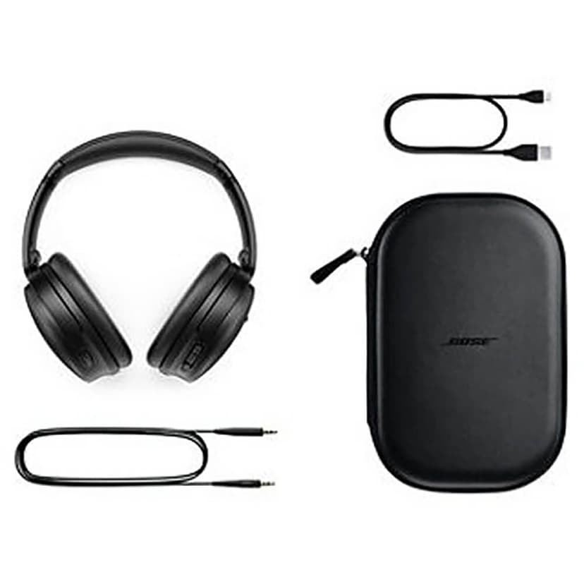 Bose QuietComfort® 45 Bluetooth wireless noise cancelling headphones with microphone for phone calls - Triple Black - 5