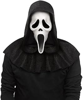 Fun World Officially Licensed 25th Anniversary Ghost Face Mask Costume Accessory, Black, One Size