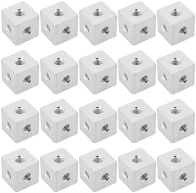 Orivin Lot De 20 Connecteurs Cubiques M-3 En Aluminium, B…
