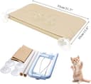 YIQI Window Mounted Cat Hammock for Cat Perch, Hanging Pet Bed with Suction Cup Comfortable, Durable, Solid, Storage Space (55x32cm) - 6