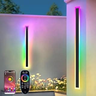 Zihoi Applique murale extérieure RGB, 180cm 2 groupes RGB…