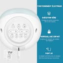 iHoo Toddlers Sleep Training Clock, Kids Alarm Clock with Night Light & Nap Timer, Ok to Wake Clock Gift for 2-9 Years Girls Boys White - 4