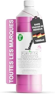 PURIVITA Cleaner for Suction Mop [1L] - Cleaner for Washing Vacuum Cleaner Concentrate - Wet Vacuum Cleaner for Any Floor - Wet Vacuum Cleaner Cleaning Concentrate - Magnolia Fragrance - Wipe Care - 1