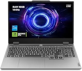 Lenovo LOQ 15IRX10 – Gaming Laptop 15.6 Inches FHD 144Hz (Intel Core i5-13450HX, 16GB RAM, 512GB SSD, NVIDIA RTX 5050 8GB, Without Operating System) White AZERTY Backlit Keyboard – Grey - 1