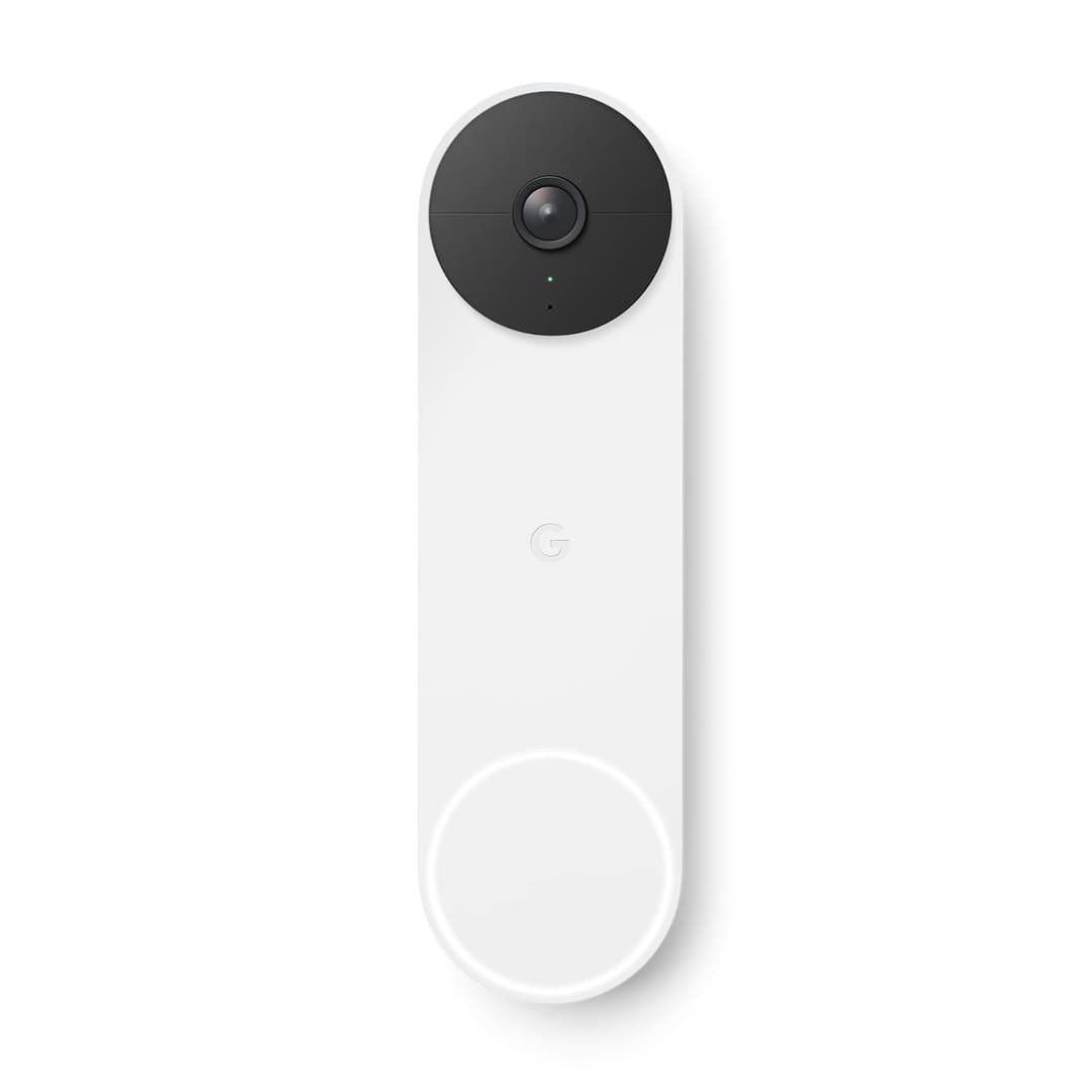 Google Nest Doorbell Battery Operated Doorbell with Video Function, Black/White, 1 Piece (Pack of 1), 960p