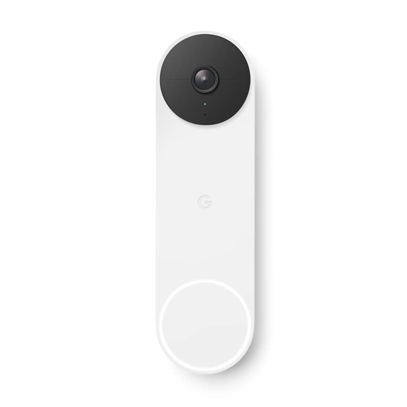 Google Nest Doorbell Battery Operated Doorbell with Video Function, Black/White, 1 Piece (Pack of 1), 960p - 1