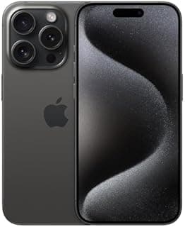 Apple iPhone 15 Pro, 128GB, Black Titanium (Renewed)