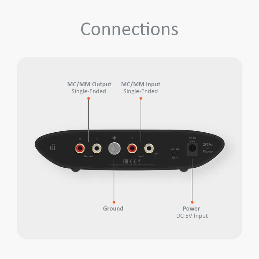 iFi ZEN Air Phono - High Resolution External Turntable Preamplifier - 6