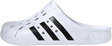 adidas Unisex Adilette Clogs, Cloud White/Core Black/Clou…