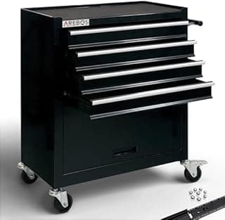Arebos Tool cabinet cart workshop trolley on wheels porta…