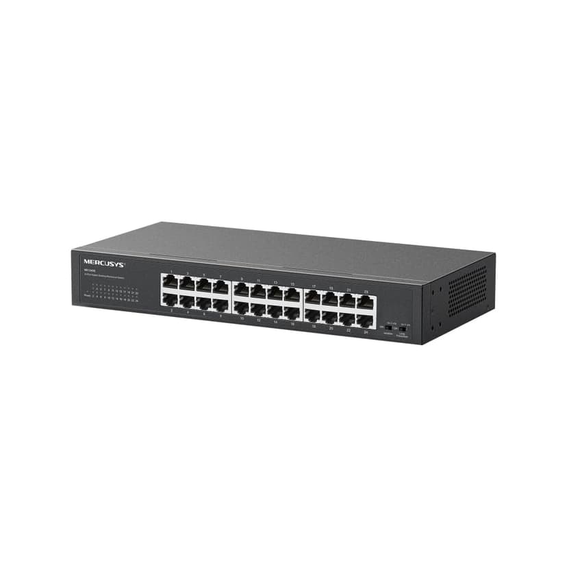 Mercusys TP-Link MS124GS 24 Port Gigabit Switch, Desktop or Rack Mount, Plug & Play, Traffic Priority, Loop Prevention, Isolation Mode, Silent Operation, Metal Case - 1