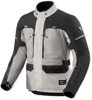 REV'IT! Revit Outback 5 H2O Veste textile moto imperméable, argenté/noir, L - 1