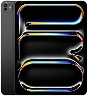 Apple iPad Pro 13-inch (M4): Ultra Retina XDR display, 256GB, Landscape 12MP Front Camera/12MP Back Camera, LiDAR scanner, Wi-Fi 6E, Face ID, All-Day Battery Life, Standard glass - Silver