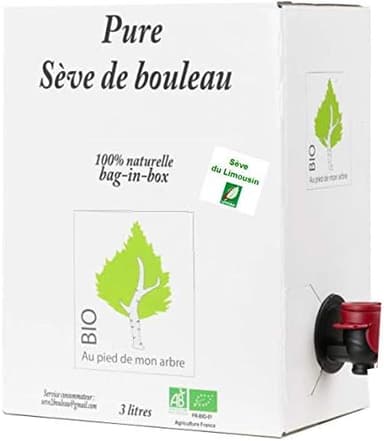SEVE DE BOULEAU BIO de qualité Limousin bag-in-box 3L (so…