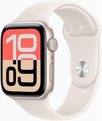 Apple Watch SE (2025) starlight aluminium 44mm starlight sport band Size S/M