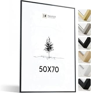 Heimlich double pack (2 pcs.) Picture Frames Wood - with Shatterproof Acryl Glass - DIN A3 (29,7x42cm), White - 1