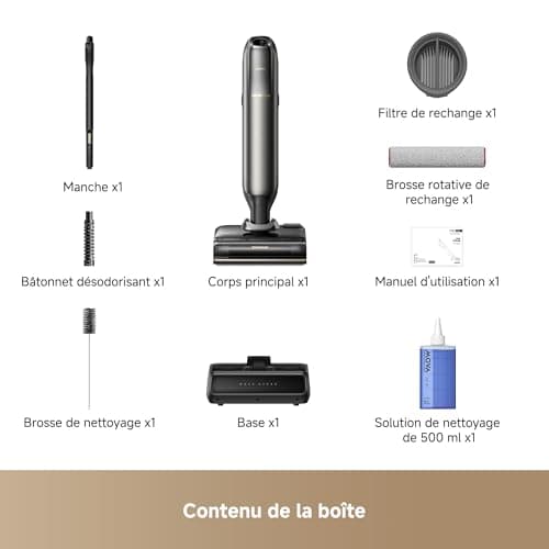 MOVA M50 Ultra Wet/Dry Vacuum Cleaner with Three Piece Coverage, 22,000Pa, 0 Space, Robot Arm, World's First Foldable, Extendable Handle, Smart Forward/Reverse Sliding Power System - 10