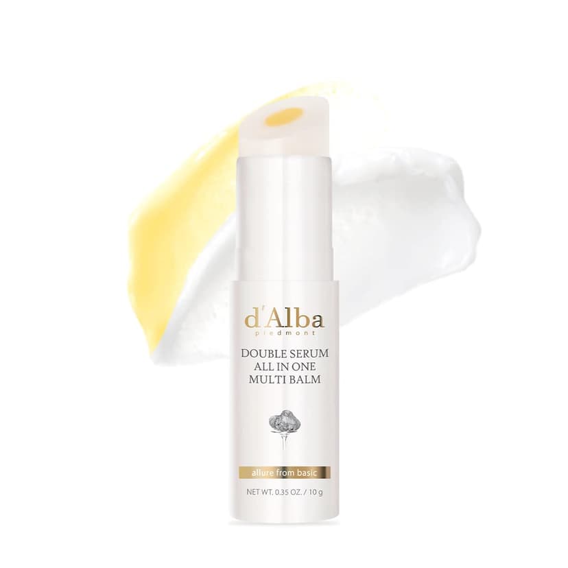 d'Alba Italian White Truffle Double Serum All-in-one Multi Balm, Vegan Skincare, 3-in-1 Treatment for Moisture & Fine Lines Fading in Dry and Sensitive Skin, Glowy Finish Serum Stick, Korean skincare - 1