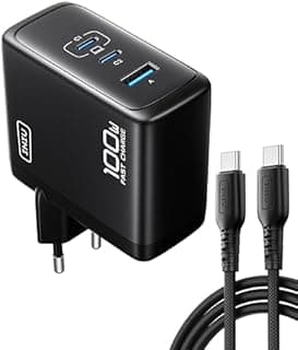INIU 100W Chargeur USB C, 3-Ports [USBC + USBA] Chargeur …