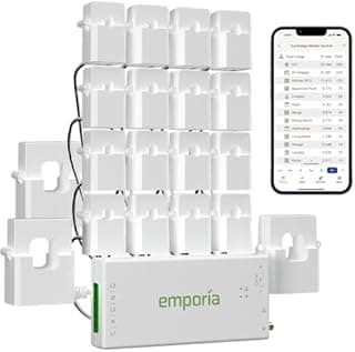 Emporia Vue 3 Moniteur d'Énergie Intelligent Triphasé – Appareil d’Automatisation Maison/Entreprise avec Suivi en Temps Réel, Compteur d’Énergie, Compatible Solaire et Relevé Net - 1